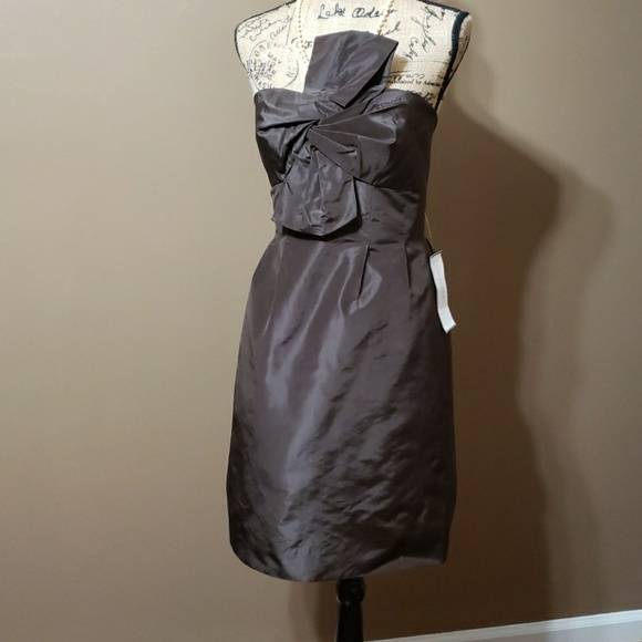 J. Crew Dresses & Skirts - J. Crew Strapless Silk Brown straplessFormal Dress